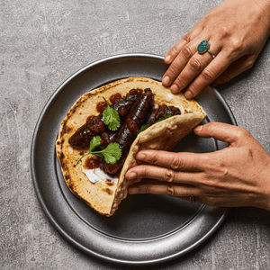 Dishoom first-class plant-based sausages